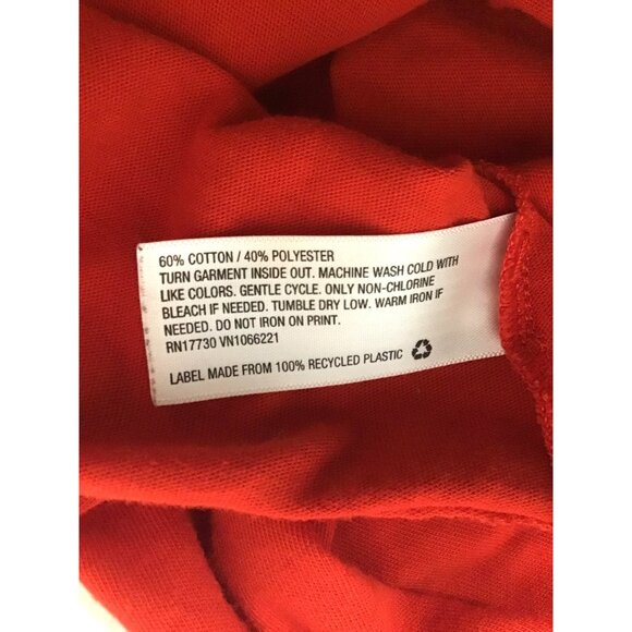 WONDERSHOP- WOMENS RED LONG SLEEVE CREW NECK FRONT GRAPHIC SHIRT SIZE X-LARGE - Picture 6 of 6